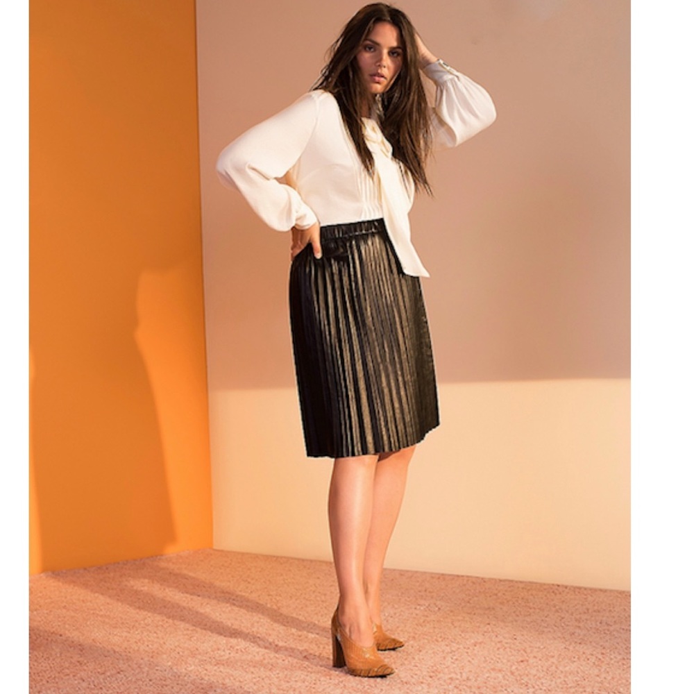 Prabal Gurung-Lane Bryant Faux Leather Skirt 14/16